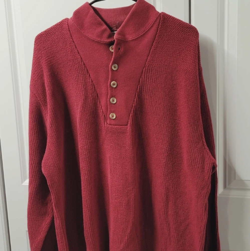 L.L. Bean Sweater Men's Size: X-Large Nice 1/4 Button